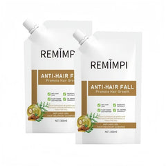 REMIMPI Anti-Hair Fall Hair Loss Treatment Shampoo Oil Control Anti dandruff Haircare Ginseng Ginger Help Hair Growth Jojoba Oat Repair Reduce Hair Loss Scalp Cleanser Conditioner 300ML—XDX