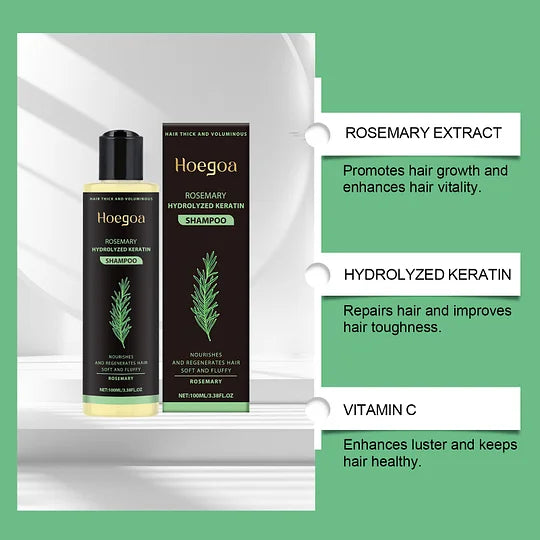 Rosemary Shampoo BoostHair Growth, Control Oil & Dandruff,Soothe Scalp lritation & RestoreShine——ZH
