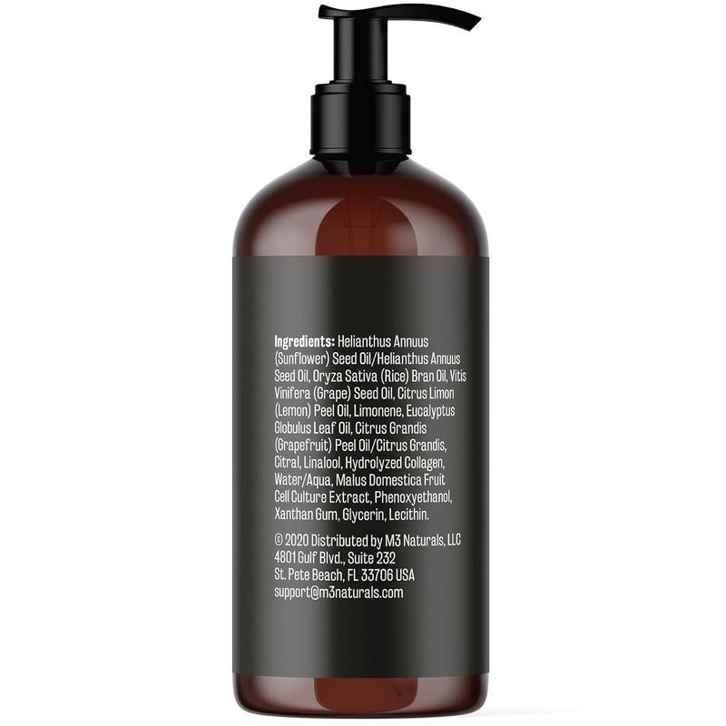 [MADE IN THE USA] Anti Cellulite Massage Oil 8oz - Skin Tightening, Moisturizing - Body Care & Skin Care Massager by M3 Naturals Collagen Moisturizer Body Oil Moisture Hydrating