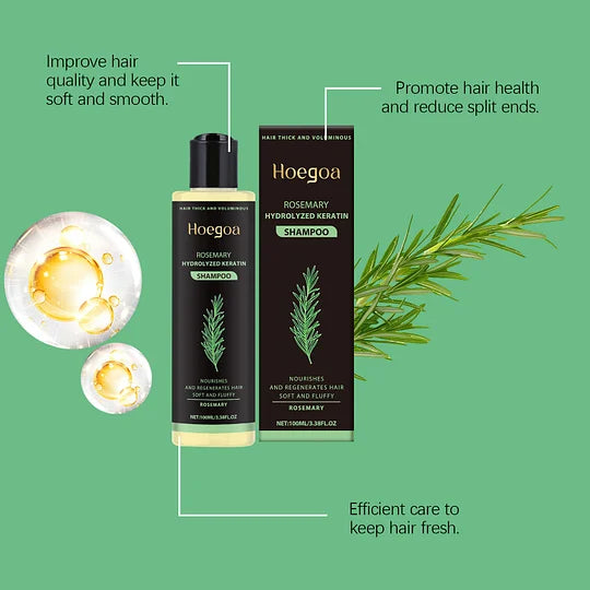 Rosemary Shampoo BoostHair Growth, Control Oil & Dandruff,Soothe Scalp lritation & RestoreShine——ZH